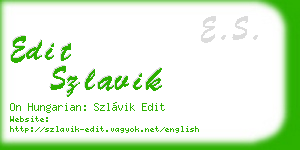 edit szlavik business card